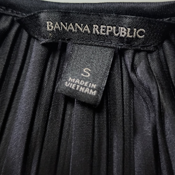 Banana Republic Black Dress | Black Long Pleated Dress for Women Size Sm… - Picture 3 of 17